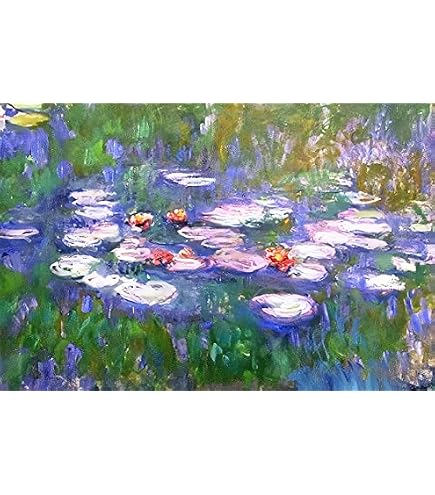 Amazon.com: Zimal Claude Monet Water Lilies Embroidery Mosaic